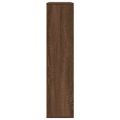 vidaXL Knižnica hnedý dub 89x24x101,5 cm kompozitné drevo