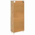 vidaXL Highboard Remeselný dub 69,5 x 34 x 180 cm Kompozitné drevo