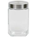 vidaXL Skladovacie poháre so striebornými viečkami 6 ks 1700 ml