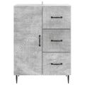 vidaXL Servírovacia skriňa Betónovo sivá 66 x 34,5 x 89,5 cm