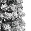 vidaXL Umelý Sklápací Vianočný Stromček 150 LED Zelená a biela 150 cm