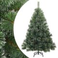 vidaXL Umelý vianočný stromček so snehovou pokrývkou Zelená 150 cm