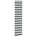 vidaXL Zebra roleta tmavošedá 65x230 cm šírka látky 60,9 cm polyester