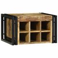 vidaXL Regál na víno 2 ks 46 x 35 x 27,5 cm Masívne mango drevo