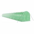 vidaXL Fóliovník s oceľovým rámom zelený 48 m² 24x2x2 m