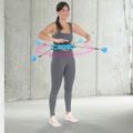 Masážna hula hoop obruč HMS HHW01 so závažím modrá