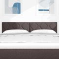 vidaXL LED hlavová doska Svetlosivá 160 cm látka