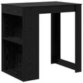 vidaXL Barový stôl 102 x 70 x 103,5 cm Kompozitné drevo Čierny dub