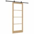vidaXL Posuvné dvere ORKDAL 93 x 232 cm Prírodná a čierna