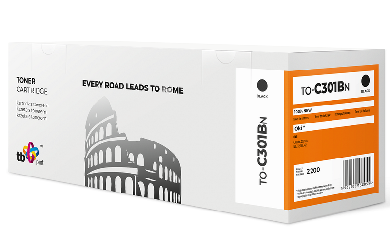 Toner TB kompatibilný s OKI C301 TO-C301BN BK