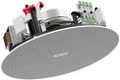 Fonestar Podhledový 100V reproduktor 15 W, 6", bezrámečkový, IP44, montážní hl 80 mm, bílý stropní reproduktor, 100 V linka, 15 W RMS, 6", IP-44, hliníková mrížka, transformátor