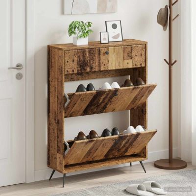 vidaXL Skriňa na topánky BREDA 78 x 24 x 103 cm Kompozitné drevo