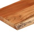 vidaXL Nástenná polica 120x23x3,8cm obdĺžnik masívna akácia živá hrana