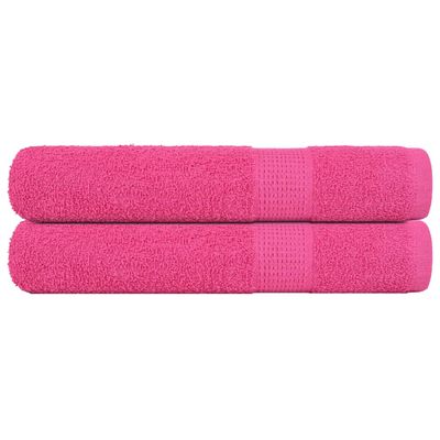vidaXL Saunové osušky FROGN 2 ks ružové 80x200 cm 360 g/m²