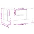 vidaXL Konferenčný stolík betónovosivý 102x44,5x50 cm kompozitné drevo
