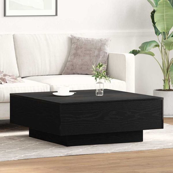 vidaXL Konferenčný stolík Čierny dub 80 x 80 x 31 cm