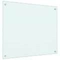 vidaXL Kuchynské zásteny 2 ks biele 70x60 cm tvrdené sklo