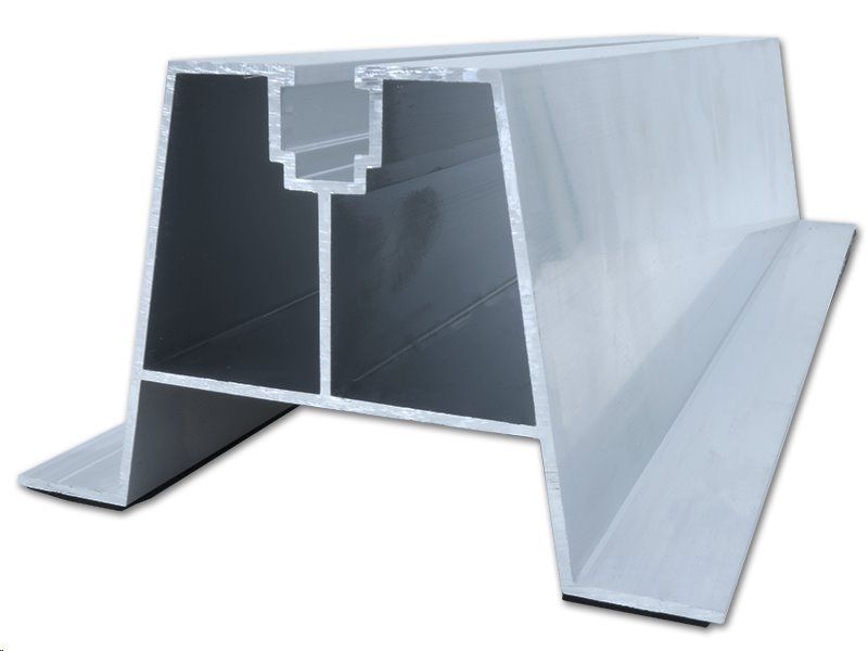 Montážny hliníkový profil H-70 dĺžka 330 mm, výška 70 mm, EPDM, trapezový mostík