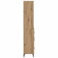 vidaXL Highboard Remeselný dub 69,5 x 34 x 180 cm Kompozitné drevo