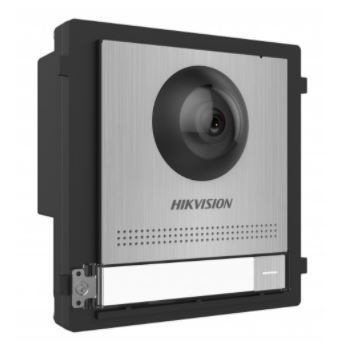 Hikvision Modul IP interkomu 1-tlačidlový s kamerou; nehrdzavejúci oceľ