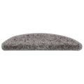 vidaXL Schodové rohože 30 ks 56x17x3 cm sivé, polkruhové