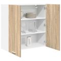 vidaXL Závesná skrinka Sonoma dub 80 x 31 x 80 cm Kompozitné drevo