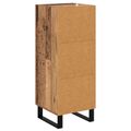 vidaXL Servírovacia skriňa so zásuvkou Staré drevo 34,5 x 34 x 90 cm