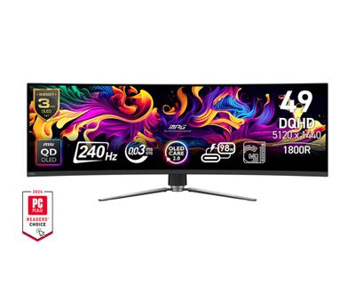 MSI MPG/491CQPX/49''/QD-OLED/DQHD/240Hz/0,03ms/Čierna/3R
