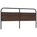 vidaXL Náhradné čelo postele hnedý dub 200 cm oceľ a kompozitné drevo