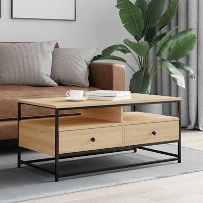 vidaXL Konferenčný stolík dub sonoma 100x51x45 cm kompozitné drevo