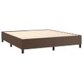 vidaXL Boxspring posteľ s matracom hnedá 180x200 cm umelá koža