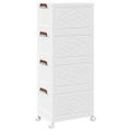 vidaXL stohovateľný úložný box kolesami 4vrstvový 28L 48x29,5x112,5 cm