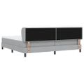 vidaXL Posteľ s pružinovým rámom Svetlosivá 200 x 200 cm látka