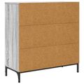 vidaXL Servírovacia skriňa Sivý Sonoma 79,5 x 33 x 82 cm