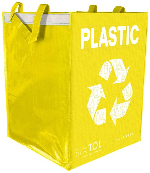 Taška na triedený odpad SORT EASY PLASTIC EN, 30x30x40cm, 36l SIXTOL
