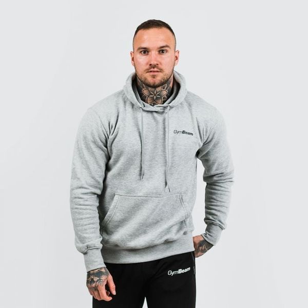 Mikina Athlete Grey Black - GymBeam, veľkosť M, 65% bavlna, 35% polyester