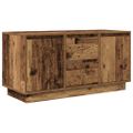 vidaXL TV skrinka s LED svetlami staré drevo 100x41x50 cm