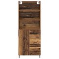 vidaXL Highboard 2 ks Staré drevo 69,5 x 32,5 x 180 cm