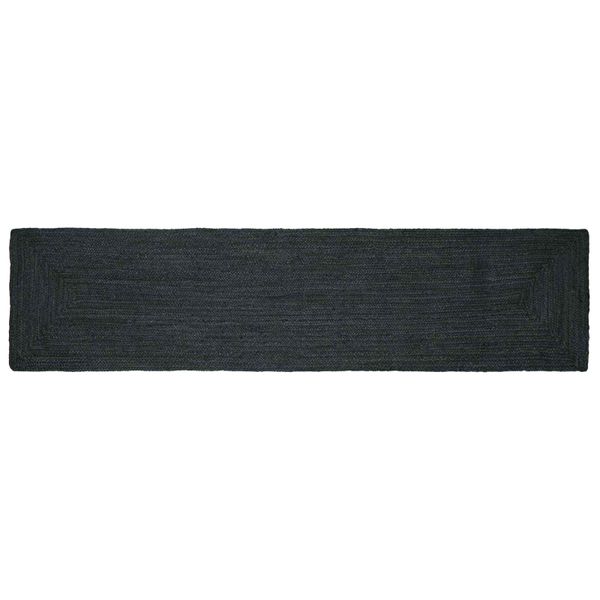 vidaXL Kusové koberce Obdĺžnikový Tmavosivá 60 x 300 cm Juta