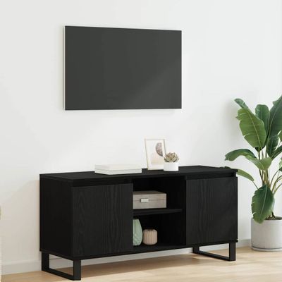 vidaXL TV skrinka Čierny dub 104 x 35 x 50 cm Kompozitné drevo