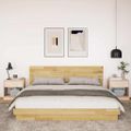 VidaXL Rám postele s čelom bez matraca 180x200cm Dub z masívneho dreva