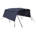 vidaXL Strieška Bimini s 3 oblúkmi a stenami 243x(170-182)x137 cm