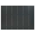vidaXL Paraván so 6 panelmi, antracitový 240x180 cm oceľ