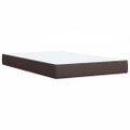 vidaXL Boxspring posteľ s matracom tmavohnedá 120x190 cm látka