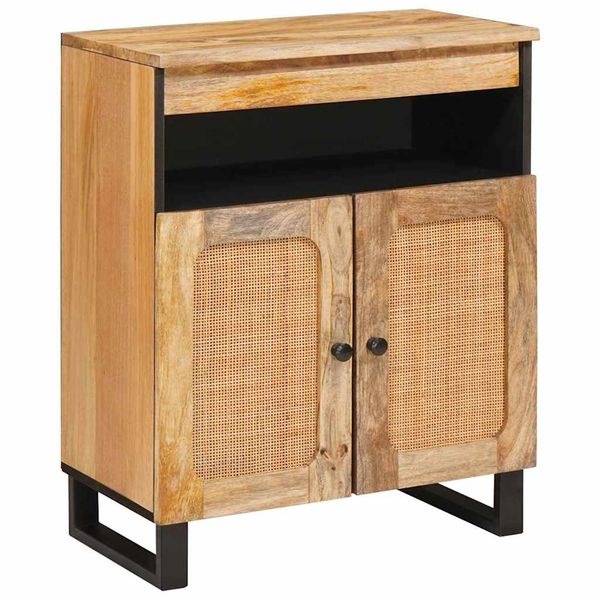 vidaXL Servírovacia skriňa Hnedá 60 x 33 x 75 cm Masívne mango drevo