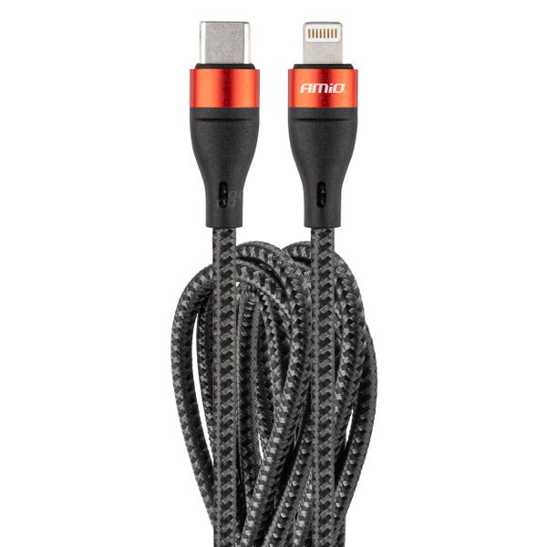 Kabel USB-C+Lightning 200cm FullLINK UC-19 AMiO-02931