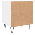 vidaXL Nočné stolíky 2 ks biele 40x35x47,5 cm kompozitné drevo