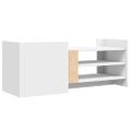 vidaXL TV skrinka biela 100x35x40 cm spracované drevo