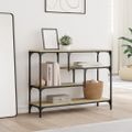 vidaXL Konzolový stolík dub sonoma 100x30x75 cm kompozitné drevo
