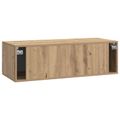 vidaXL Nástenná TV skrinka 98 x 41 x 30 cm Dub artisan